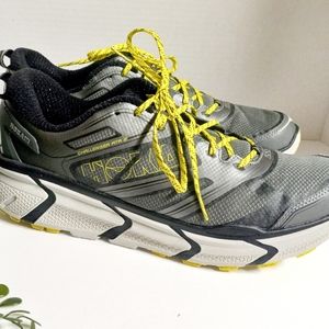 Hoka One One Challenger ATR 2 Mens Running Hiking Trail Shoes Gray Yellow